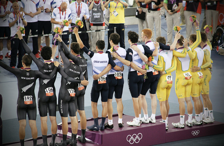 Olympic podium